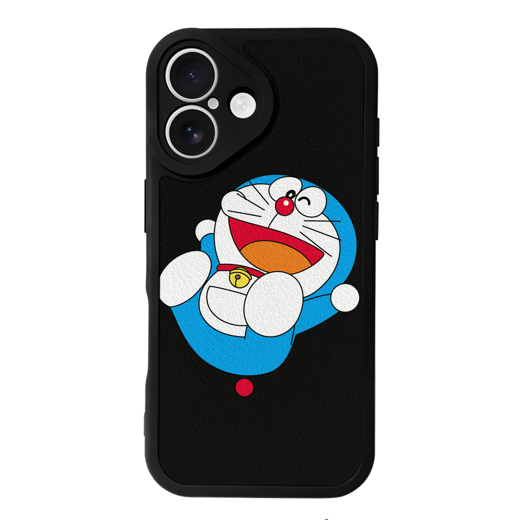 （画像用） ドラえもん Doraemon 【iPhone 16シリーズ対応】シリコンスマホケース（レザー調） 材質：シリコン